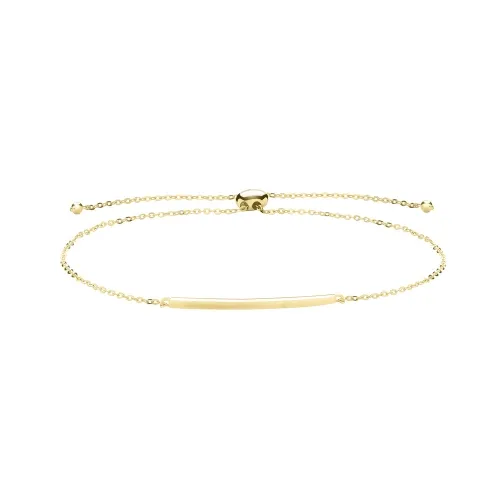 9ct Yellow Gold Bar Pull Style Bracelet 1.01g